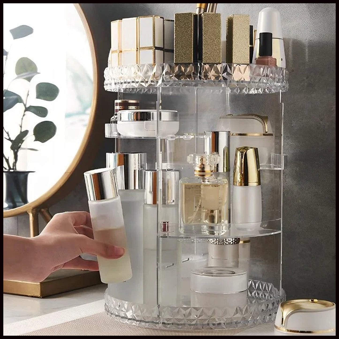 360 degree MAKEUP ROTATIING ORGANIZER -26