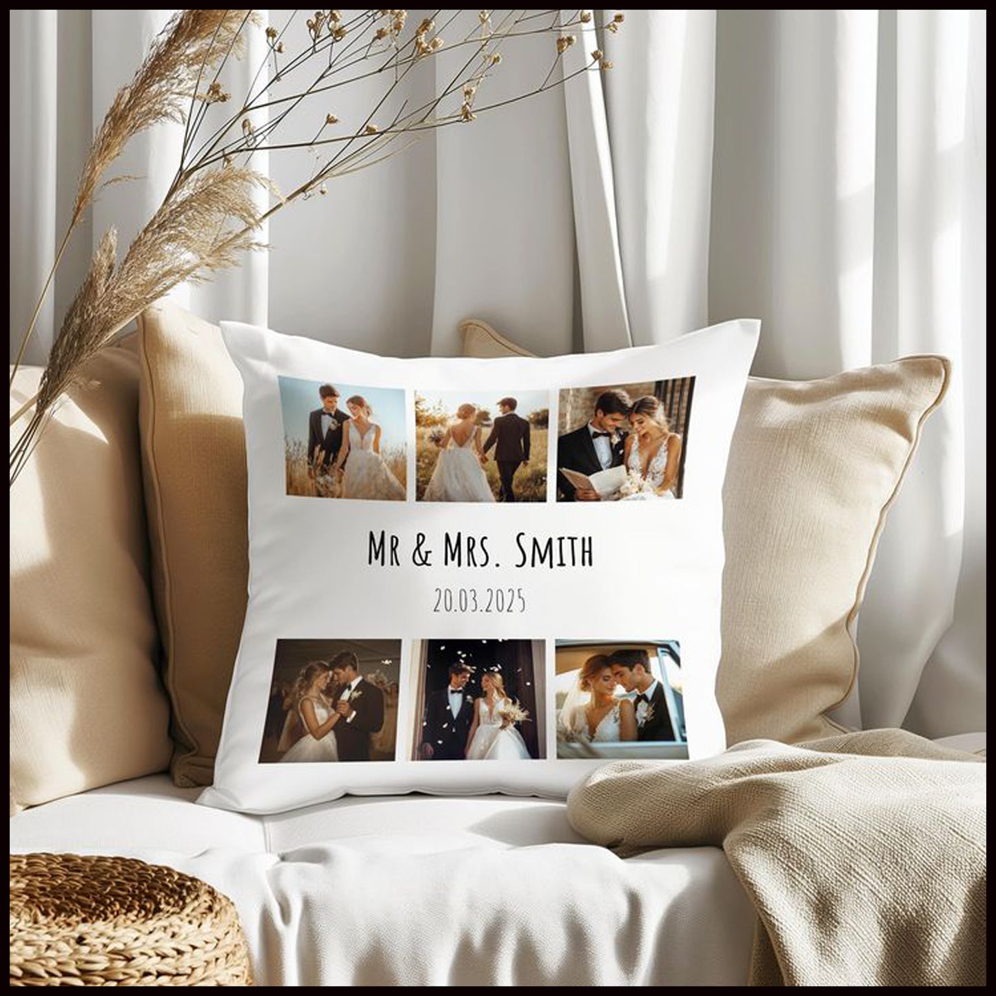 CUSTOMIZED CANVAS CUSHION