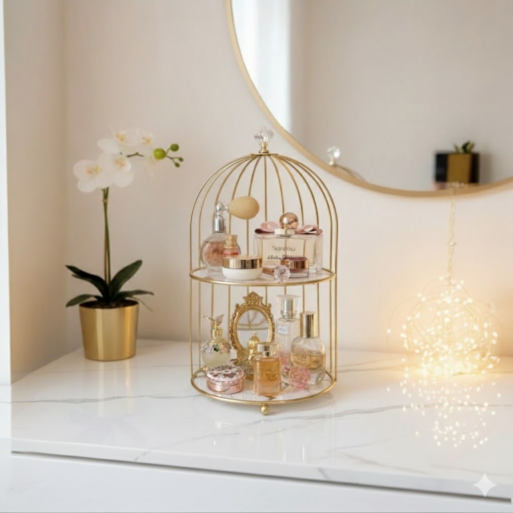 Elegant Birdcage Display Organizer