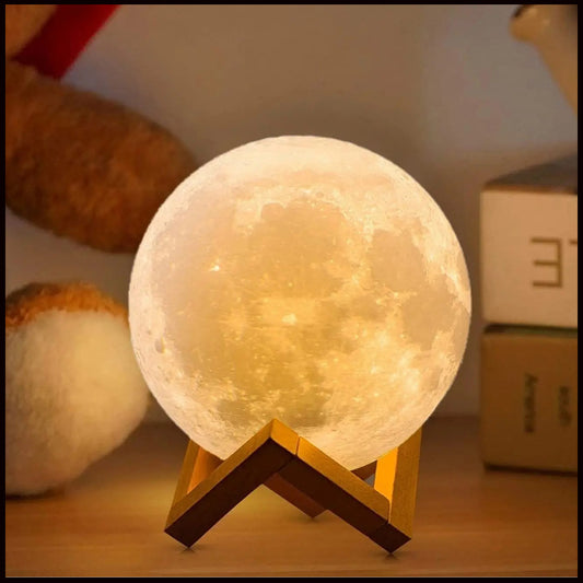 3D PRINT RECHARGEABLE MOON LAMP -16