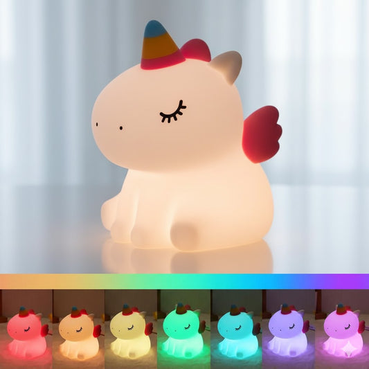 Cute Color-Changing Unicorn Night Light