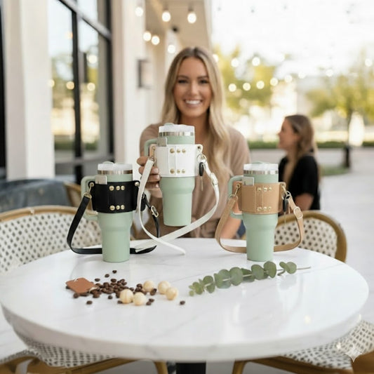 Leather Holder for Tumbler